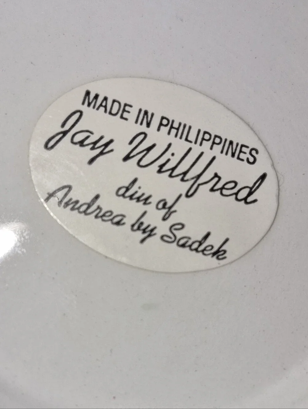 Vintage Jay Willfred diu of Andrea by Sadek Cabbage Bowl & Saucer